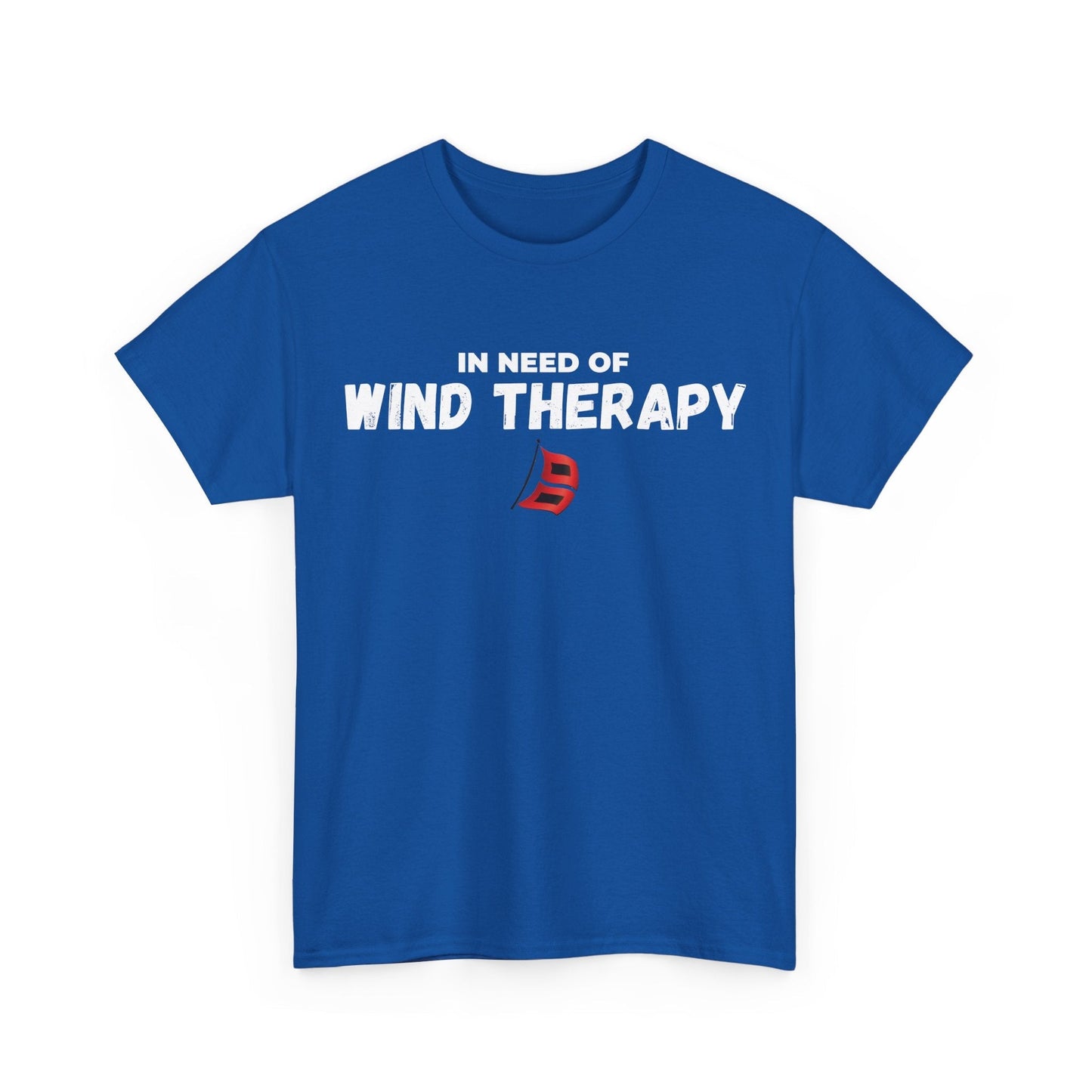 Storm Chaser 'In Need of Wind Therapy' Custom T-Shirt in blue.