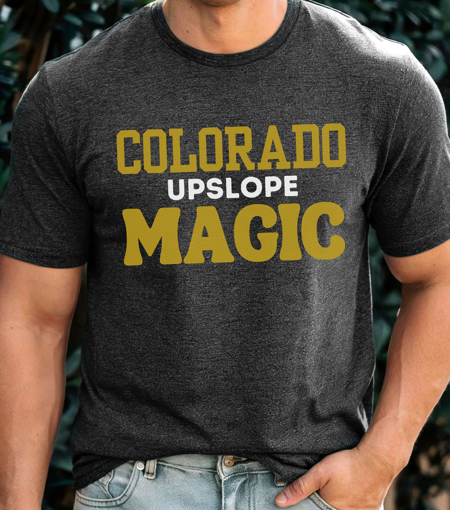 Storm Chaser T-Shirt featuring "Colorado Upslope Magic" design, perfect for weather enthusiasts.