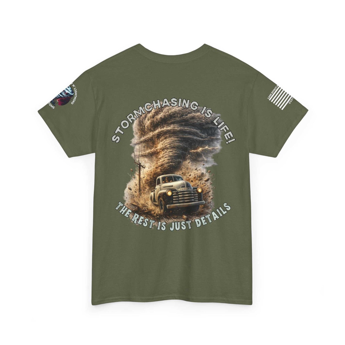 Storm chasing T-Shirt Military Green2