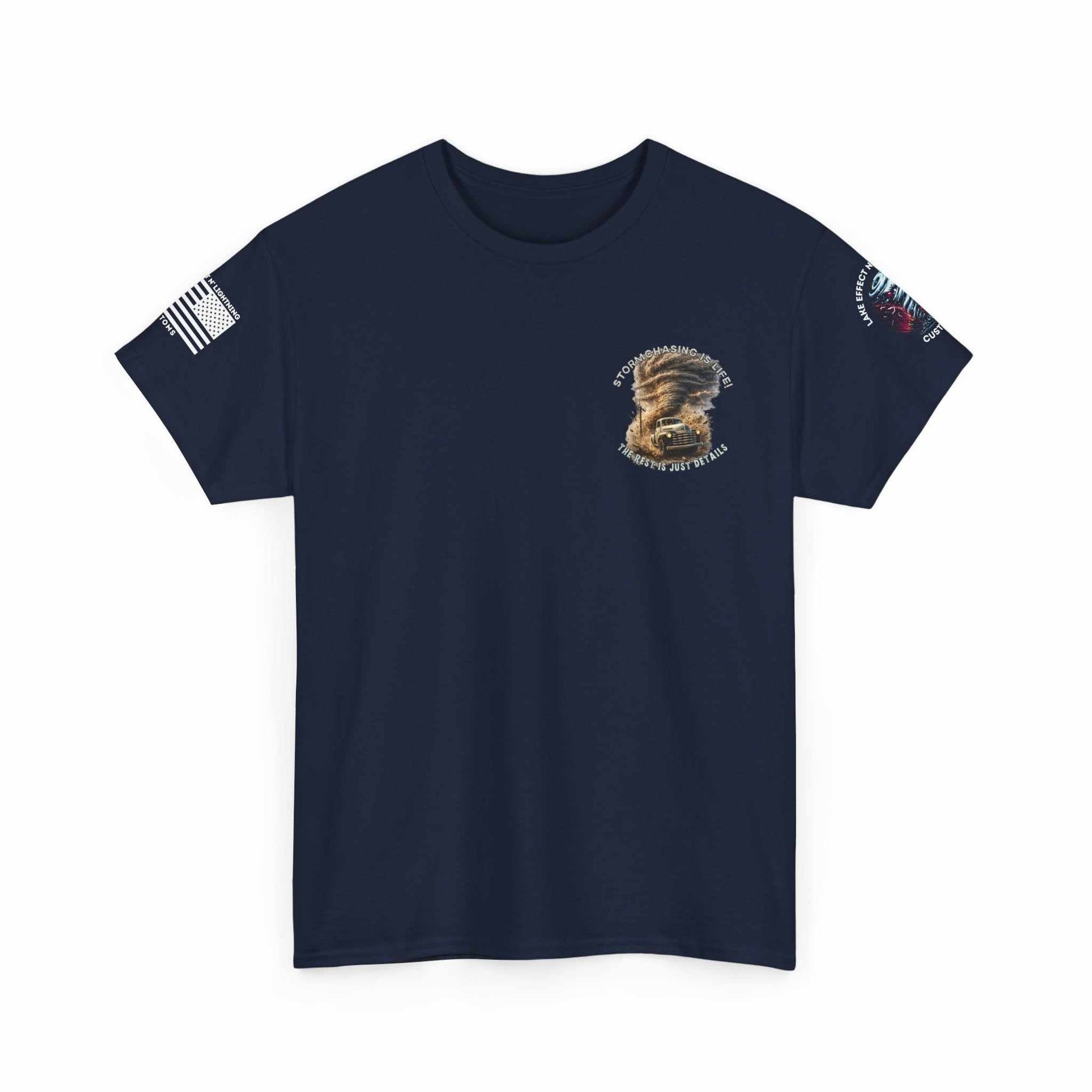 Storm chasing T-Shirt Navy1