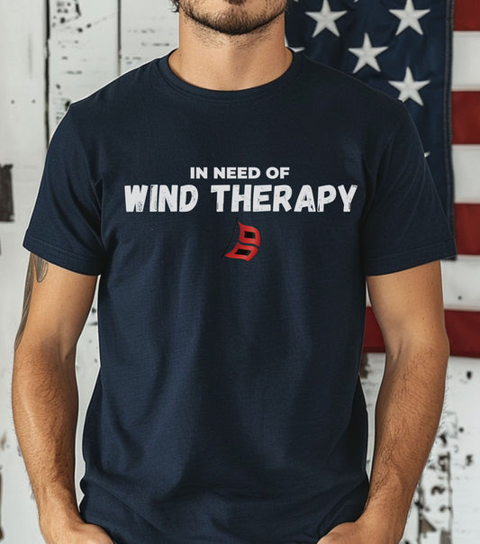 Storm Chaser Custom T-Shirt with "In Need of Wind Therapy" design.