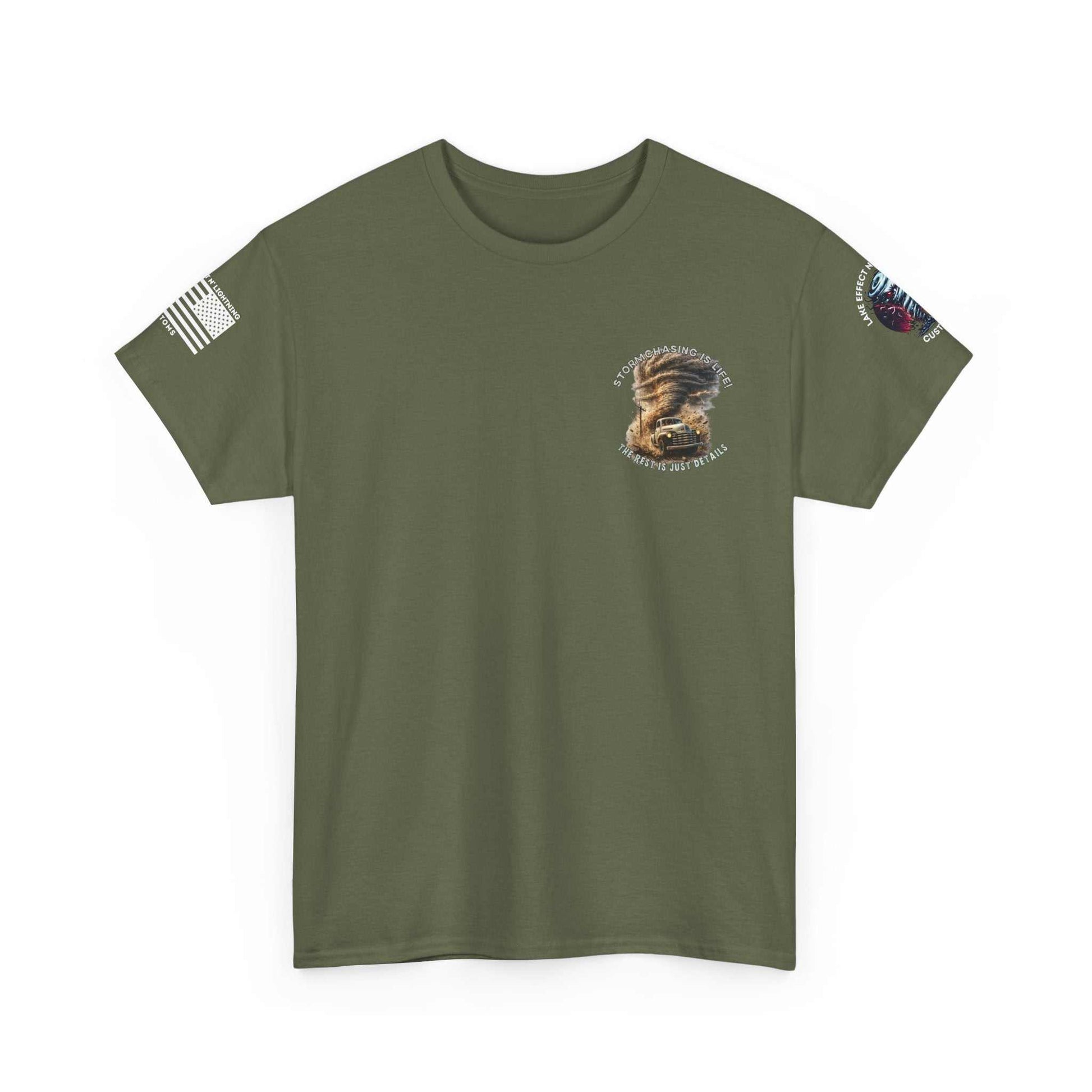 Storm chasing T-Shirt Military Green1