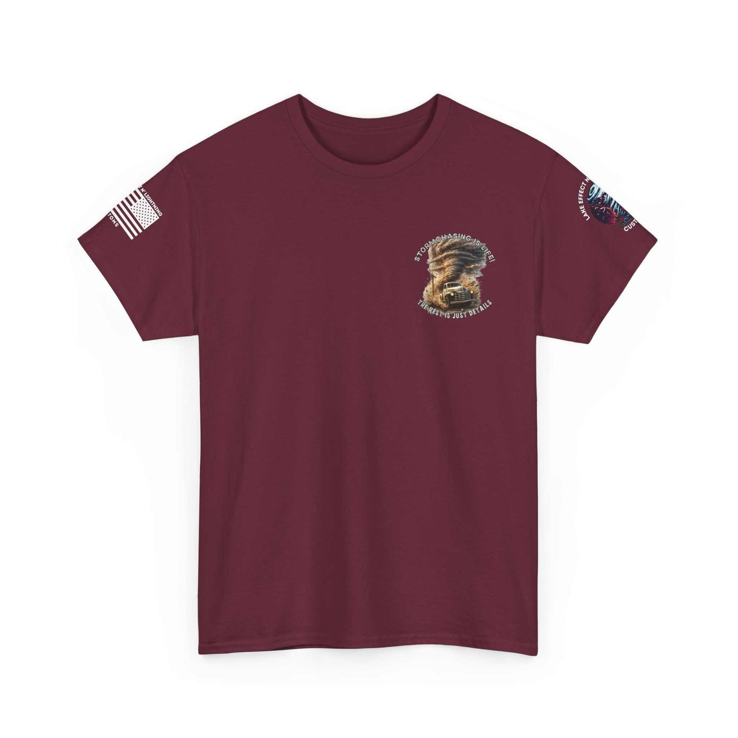Storm chasing T-Shirt Maroon1