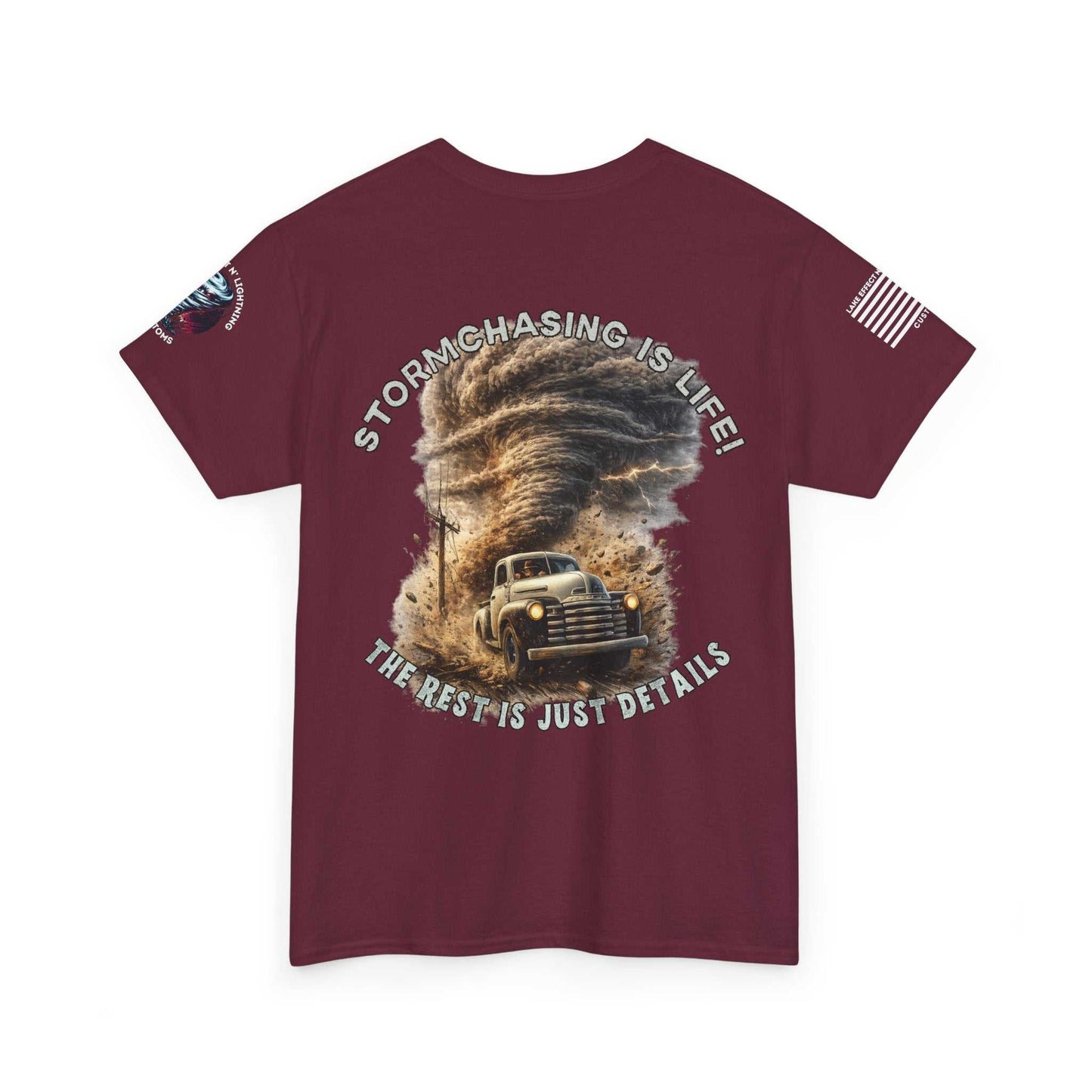Storm chasing T-Shirt Maroon2