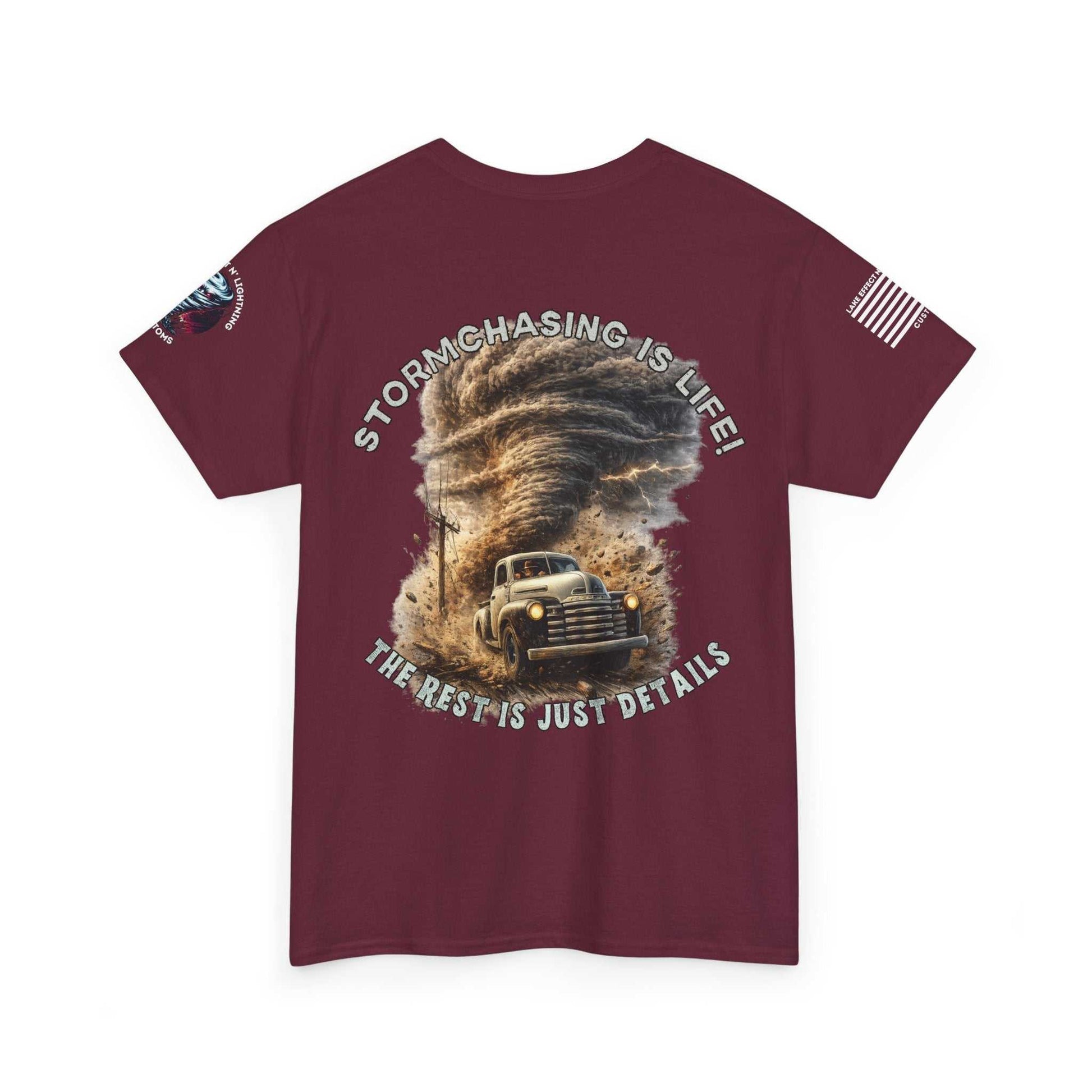 Storm chasing T-Shirt Maroon2