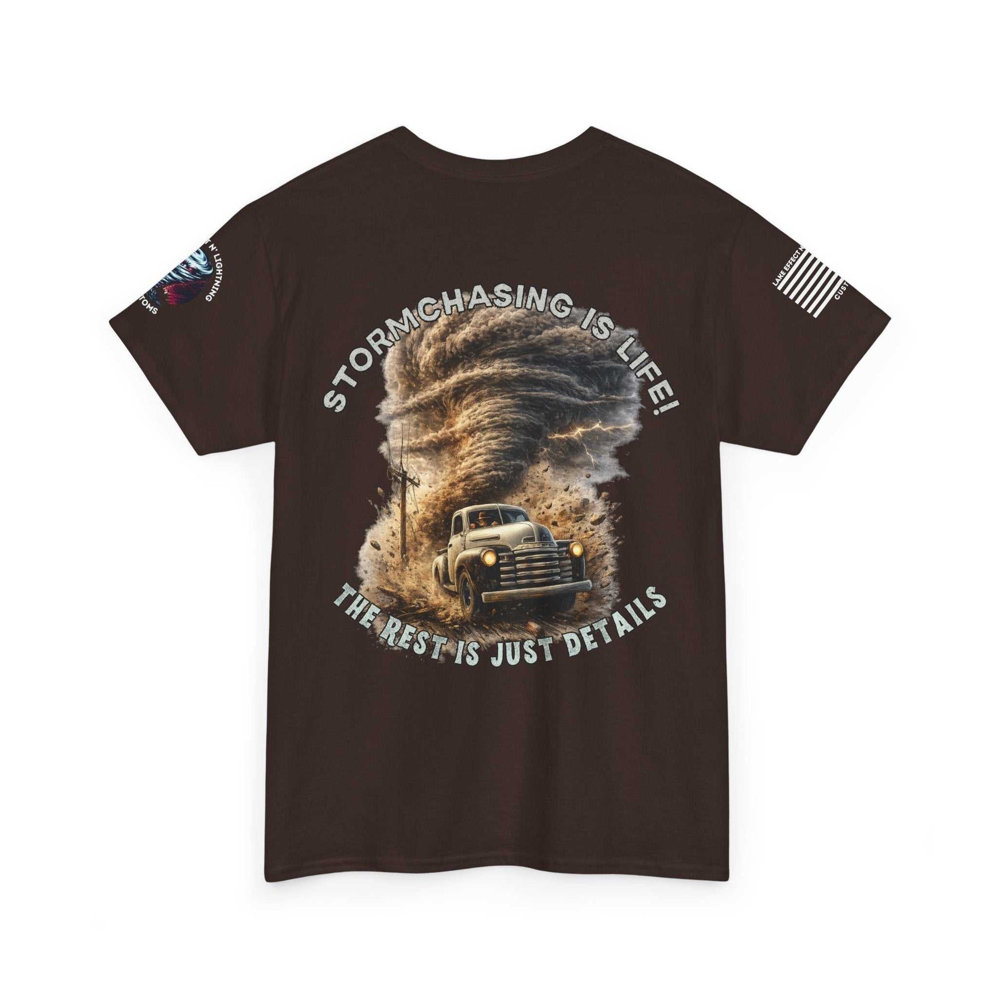 Storm chasing T-Shirt Dark Chocolate2